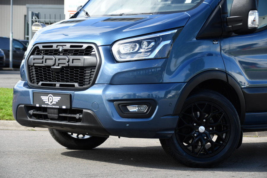 Ford Transit 350 2.0 TDCI L3H2 Limited PB Edition Camera, Cruise, Carplay, Stoelverwarming, 185pk, Trekhaak, Sensoren, LED, NAVI, Uniek!