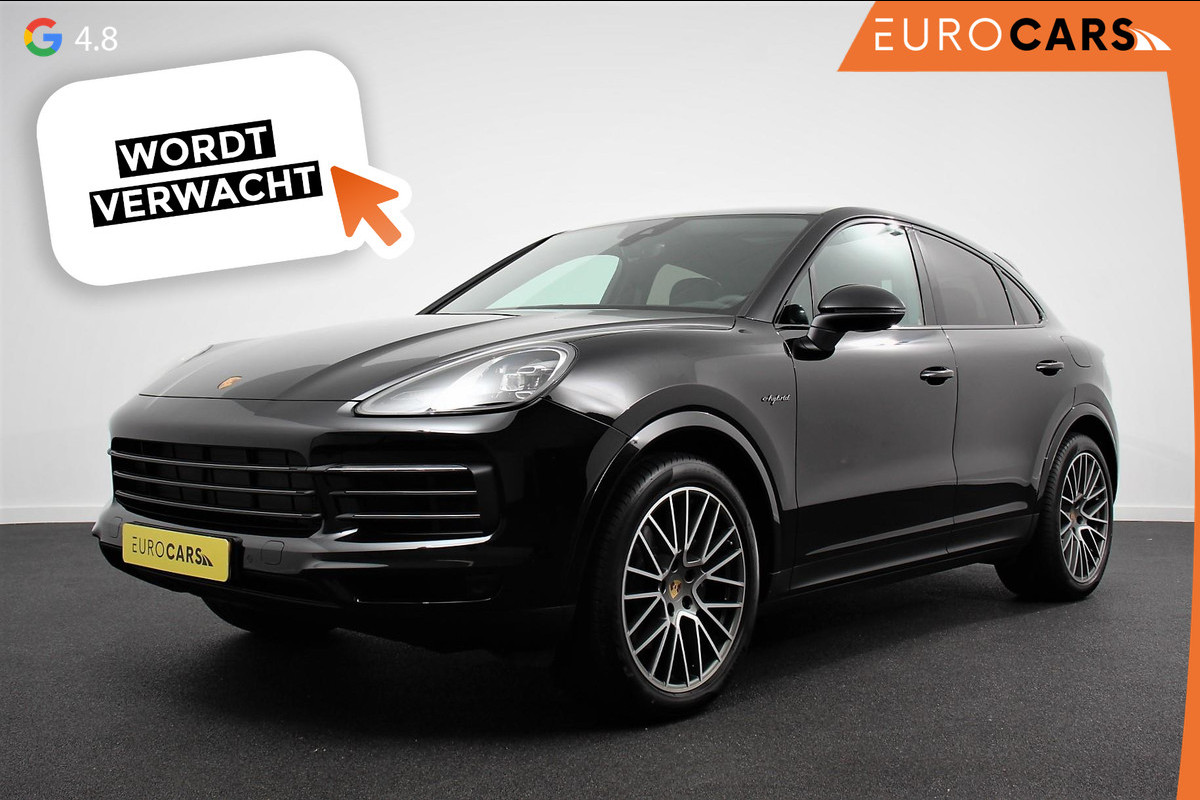 Porsche Cayenne Coupé 3.0 E-Hybrid 462pk Platinum Edition DEMO! Luchtvering Leder Panoramadak Camera Navigatie Elektrisch bedienbare achterklep Apple Carplay/ Android Auto Sfeerverlichting Cruise control
