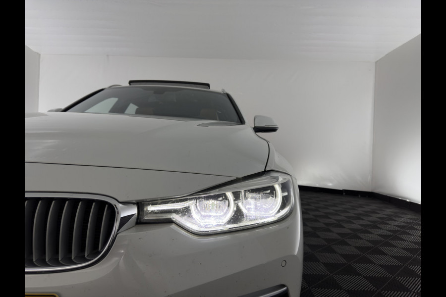 BMW 3 Serie Touring 318i Luxury Edition (INCL-BTW) Aut. *PANO | LEATHER | FULL-LED | HEATED-SPORTSEATS | DIGI-COCKPIT | NAVI-FULLMAP | ECC | PDC | CRUISE | TOWBAR | 17''ALU*