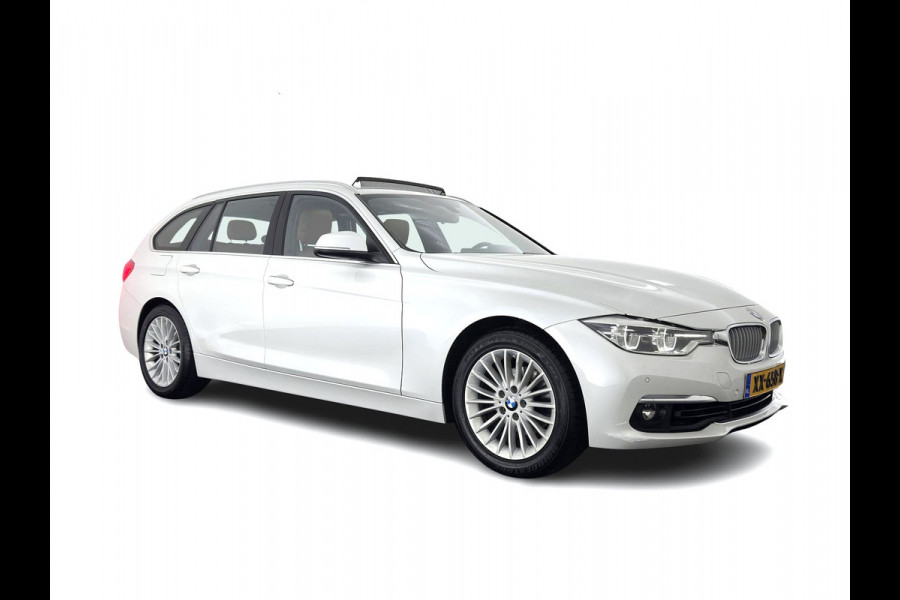 BMW 3 Serie Touring 318i Luxury Edition (INCL-BTW) Aut. *PANO | LEATHER | FULL-LED | HEATED-SPORTSEATS | DIGI-COCKPIT | NAVI-FULLMAP | ECC | PDC | CRUISE | TOWBAR | 17''ALU*