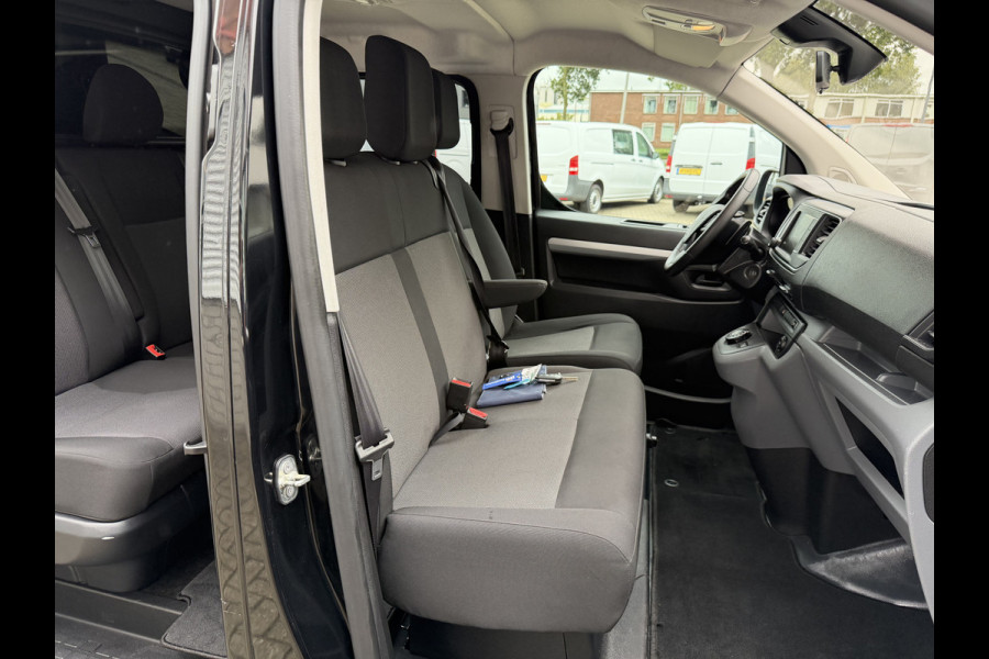 Peugeot Expert 2.0 BlueHDI 177pk automaat S&S L3H1 DC 5 persoons / vaste prijs rijklaar € 27.950 ex btw / lease vanaf € 456 / dubbele schuifdeur / euro 6 / bpm vrij / airco / cruise / navi / trekhaak !