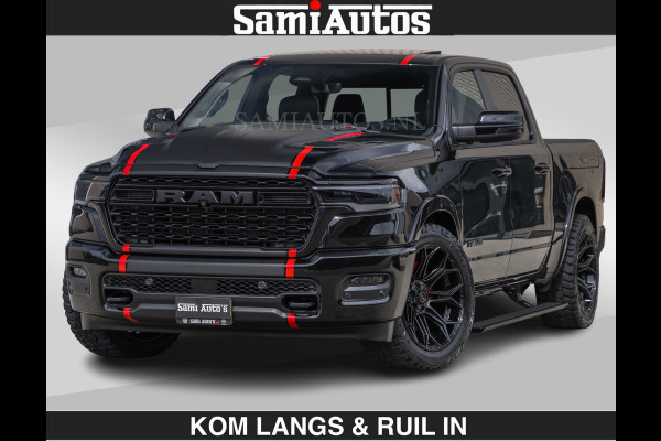 Dodge Ram LIMITED H.O 540PK | Massage + Full Option | De Meest Luxe en Volle Pick-Up in zijn Klasse | Comfortabele Dubbele Cabine met Royale 5 Zitplaatsen | BPM vrij | Nu Leverbaar uit Voorraad | Voorraad Nr 2326 - 5169 | De specialist in Amerikaanse pick‑ups in Nederland en Europa.