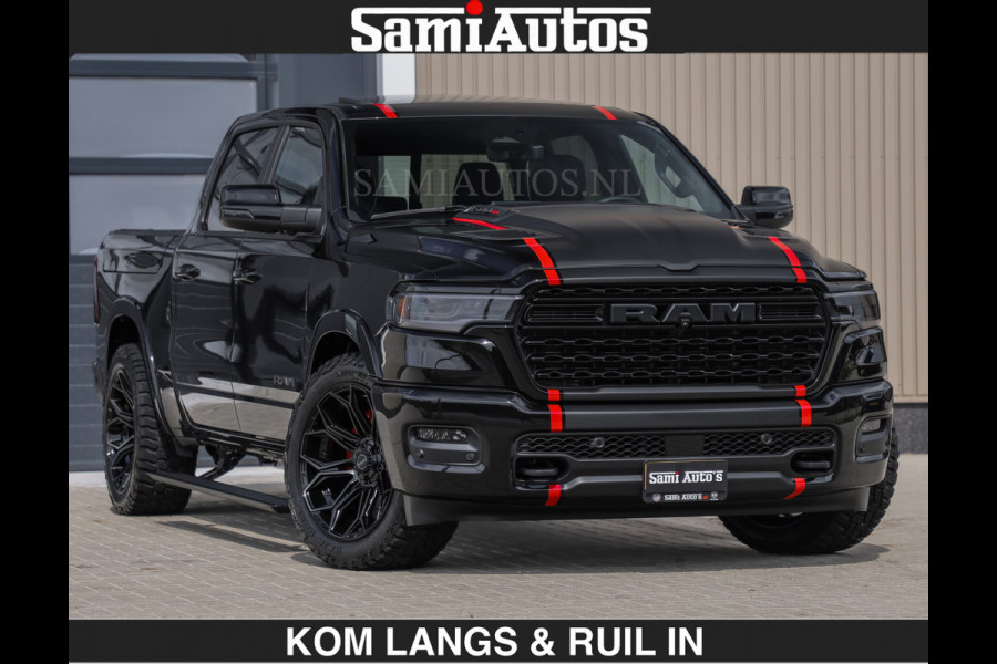 Dodge Ram LIMITED H.O 540PK | Massage + Full Option | De Meest Luxe en Volle Pick-Up in zijn Klasse | Comfortabele Dubbele Cabine met Royale 5 Zitplaatsen | BPM vrij | Nu Leverbaar uit Voorraad | Voorraad Nr 2326 - 5169 | De specialist in Amerikaanse pick‑ups in Nederland en Europa.