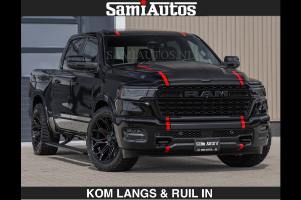 Dodge Ram LIMITED H.O 540PK | Massage + Full Option | De Meest Luxe en Volle Pick-Up in zijn Klasse | Comfortabele Dubbele Cabine met Royale 5 Zitplaatsen | BPM vrij | Nu Leverbaar uit Voorraad | Voorraad Nr 2326 - 5169 | De specialist in Amerikaanse pick‑ups in Nederland en Europa.