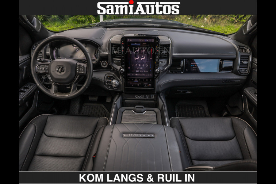 Dodge Ram LIMITED H.O 540PK | Massage + Full Option | De Meest Luxe en Volle Pick-Up in zijn Klasse | Comfortabele Dubbele Cabine met Royale 5 Zitplaatsen | BPM vrij | Nu Leverbaar uit Voorraad | Voorraad Nr 2326 - 5169 | De specialist in Amerikaanse pick‑ups in Nederland en Europa.