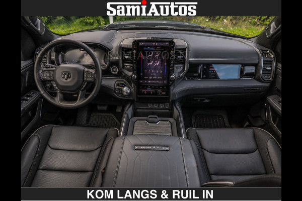 Dodge Ram LIMITED H.O 540PK | Massage + Full Option | De Meest Luxe en Volle Pick-Up in zijn Klasse | Comfortabele Dubbele Cabine met Royale 5 Zitplaatsen | BPM vrij | Nu Leverbaar uit Voorraad | Voorraad Nr 2326 - 5169 | De specialist in Amerikaanse pick‑ups in Nederland en Europa.