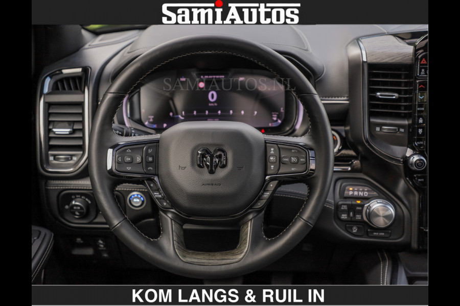 Dodge Ram LIMITED H.O 540PK | Massage + Full Option | De Meest Luxe en Volle Pick-Up in zijn Klasse | Comfortabele Dubbele Cabine met Royale 5 Zitplaatsen | BPM vrij | Nu Leverbaar uit Voorraad | Voorraad Nr 2326 - 5169 | De specialist in Amerikaanse pick‑ups in Nederland en Europa.