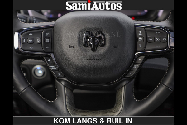 Dodge Ram LIMITED H.O 540PK | Massage + Full Option | De Meest Luxe en Volle Pick-Up in zijn Klasse | Comfortabele Dubbele Cabine met Royale 5 Zitplaatsen | BPM vrij | Nu Leverbaar uit Voorraad | Voorraad Nr 2326 - 5169 | De specialist in Amerikaanse pick‑ups in Nederland en Europa.