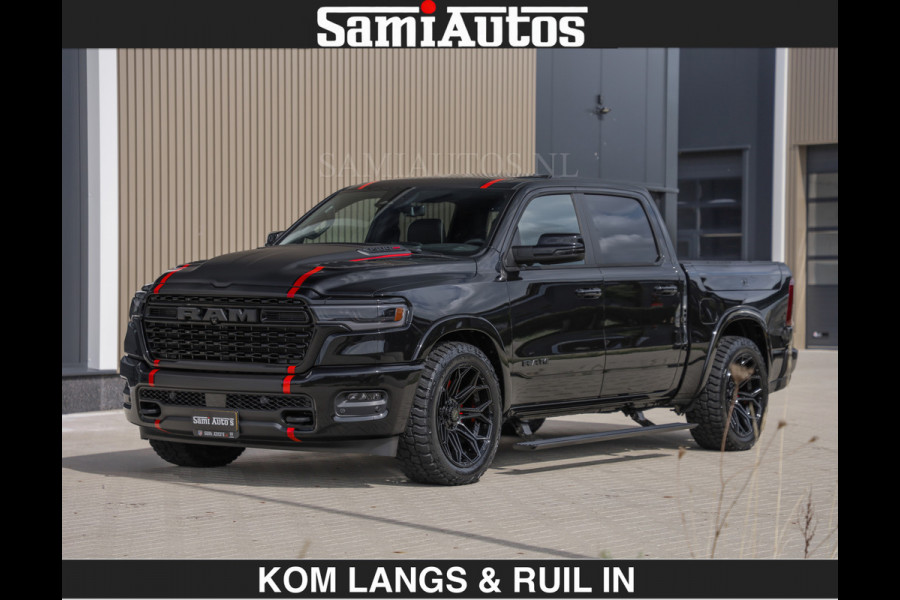 Dodge Ram LIMITED H.O 540PK | Massage + Full Option | De Meest Luxe en Volle Pick-Up in zijn Klasse | Comfortabele Dubbele Cabine met Royale 5 Zitplaatsen | BPM vrij | Nu Leverbaar uit Voorraad | Voorraad Nr 2326 - 5169 | De specialist in Amerikaanse pick‑ups in Nederland en Europa.