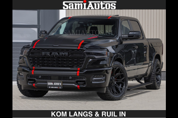 Dodge Ram LIMITED H.O 540PK | Massage + Full Option | De Meest Luxe en Volle Pick-Up in zijn Klasse | Comfortabele Dubbele Cabine met Royale 5 Zitplaatsen | BPM vrij | Nu Leverbaar uit Voorraad | Voorraad Nr 2326 - 5169 | De specialist in Amerikaanse pick‑ups in Nederland en Europa.