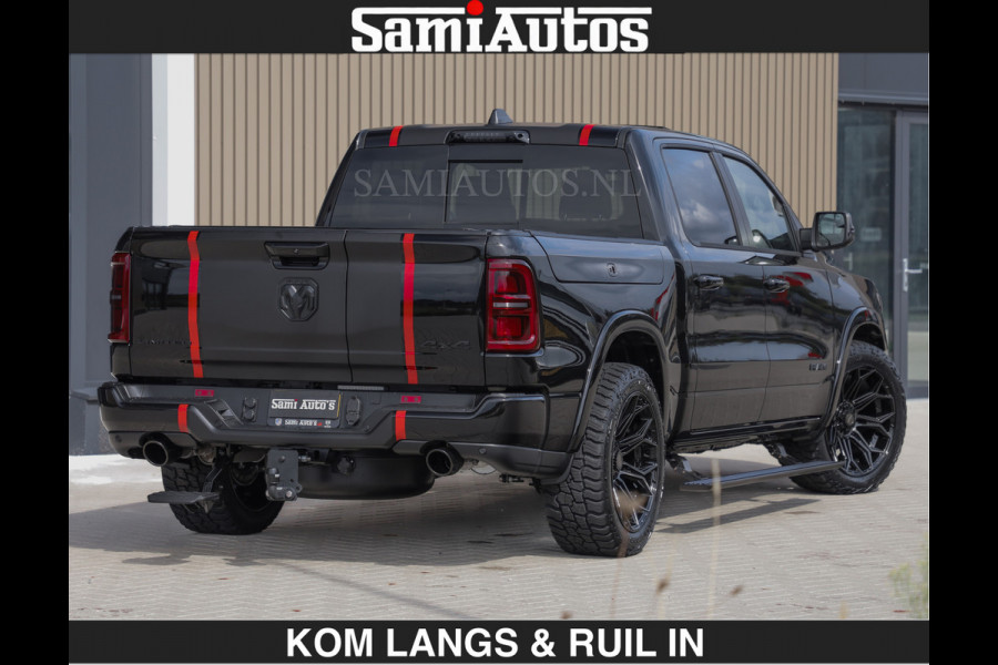 Dodge Ram LIMITED H.O 540PK | Massage + Full Option | De Meest Luxe en Volle Pick-Up in zijn Klasse | Comfortabele Dubbele Cabine met Royale 5 Zitplaatsen | BPM vrij | Nu Leverbaar uit Voorraad | Voorraad Nr 2326 - 5169 | De specialist in Amerikaanse pick‑ups in Nederland en Europa.