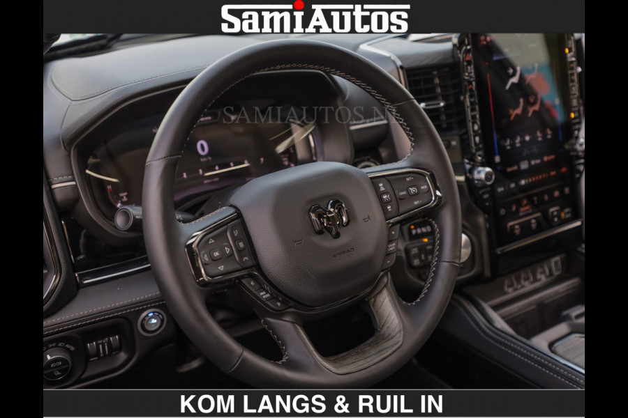 Dodge Ram LIMITED H.O 540PK | Massage + Full Option | De Meest Luxe en Volle Pick-Up in zijn Klasse | Comfortabele Dubbele Cabine met Royale 5 Zitplaatsen | BPM vrij | Nu Leverbaar uit Voorraad | Voorraad Nr 2326 - 5169 | De specialist in Amerikaanse pick‑ups in Nederland en Europa.