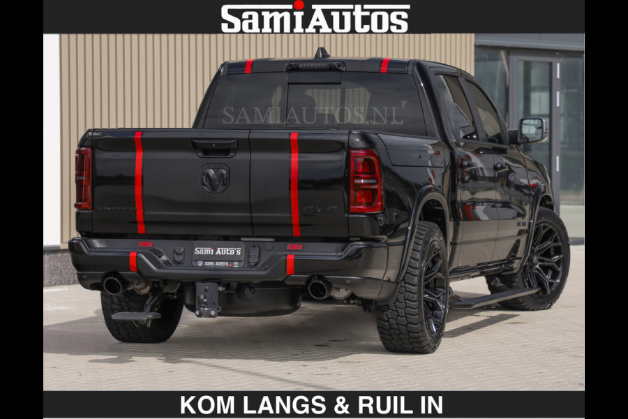 Dodge Ram LIMITED H.O 540PK | Massage + Full Option | De Meest Luxe en Volle Pick-Up in zijn Klasse | Comfortabele Dubbele Cabine met Royale 5 Zitplaatsen | BPM vrij | Nu Leverbaar uit Voorraad | Voorraad Nr 2326 - 5169 | De specialist in Amerikaanse pick‑ups in Nederland en Europa.