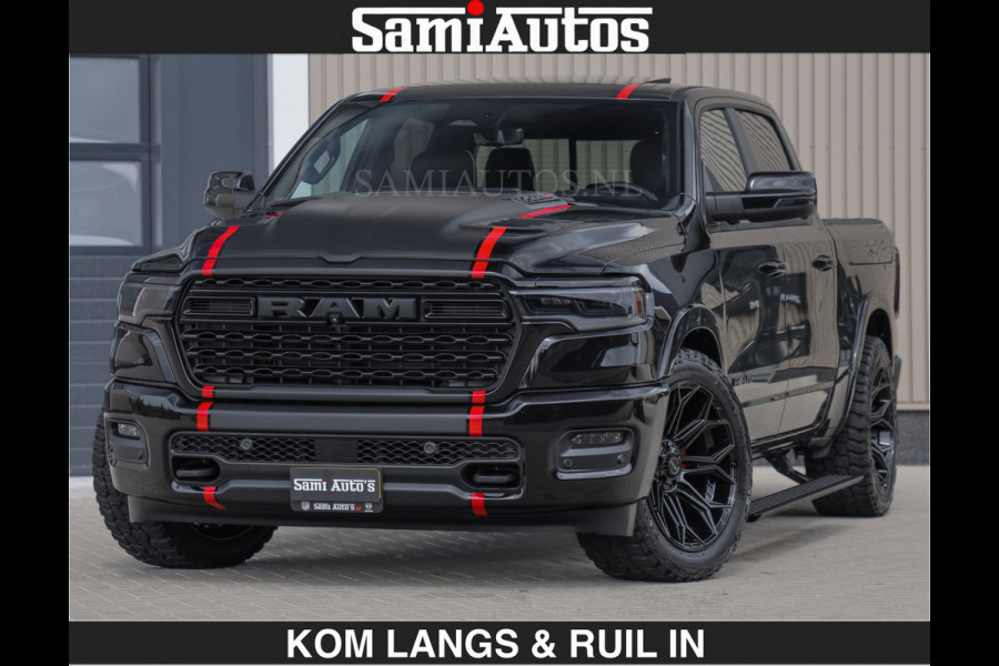 Dodge Ram LIMITED H.O 540PK | Massage + Full Option | De Meest Luxe en Volle Pick-Up in zijn Klasse | Comfortabele Dubbele Cabine met Royale 5 Zitplaatsen | BPM vrij | Nu Leverbaar uit Voorraad | Voorraad Nr 2326 - 5169 | De specialist in Amerikaanse pick‑ups in Nederland en Europa.