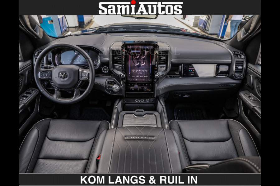 Dodge Ram LIMITED H.O 540PK | Massage + Full Option | De Meest Luxe en Volle Pick-Up in zijn Klasse | Comfortabele Dubbele Cabine met Royale 5 Zitplaatsen | BPM vrij | Nu Leverbaar uit Voorraad | Voorraad Nr 2326 - 5169 | De specialist in Amerikaanse pick‑ups in Nederland en Europa.
