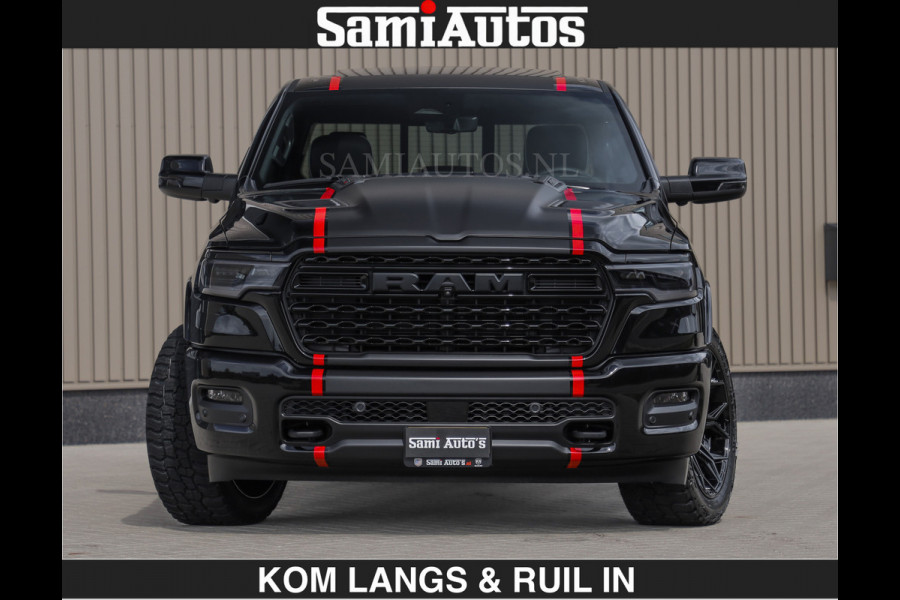 Dodge Ram LIMITED H.O 540PK | Massage + Full Option | De Meest Luxe en Volle Pick-Up in zijn Klasse | Comfortabele Dubbele Cabine met Royale 5 Zitplaatsen | BPM vrij | Nu Leverbaar uit Voorraad | Voorraad Nr 2326 - 5169 | De specialist in Amerikaanse pick‑ups in Nederland en Europa.