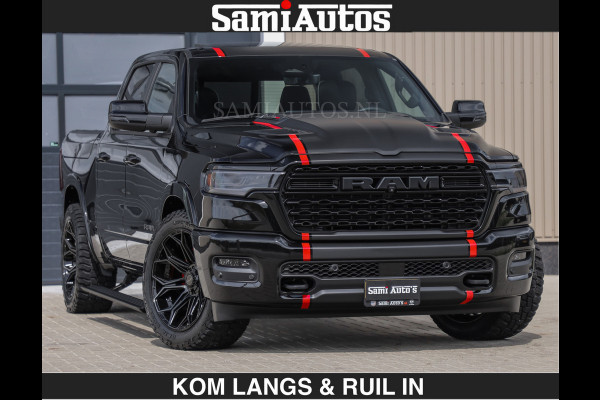 Dodge Ram LIMITED H.O 540PK | Massage + Full Option | De Meest Luxe en Volle Pick-Up in zijn Klasse | Comfortabele Dubbele Cabine met Royale 5 Zitplaatsen | BPM vrij | Nu Leverbaar uit Voorraad | Voorraad Nr 2326 - 5169 | De specialist in Amerikaanse pick‑ups in Nederland en Europa.