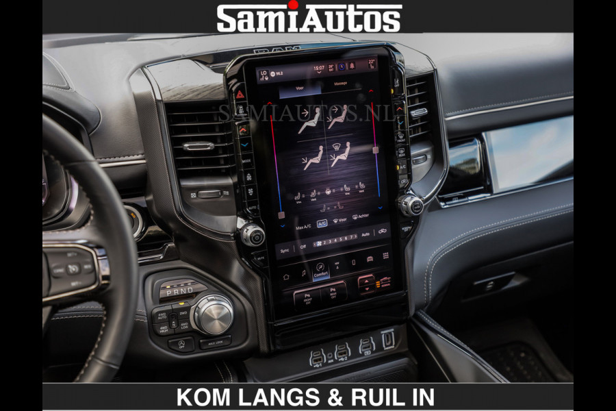 Dodge Ram LIMITED H.O 540PK | Massage + Full Option | De Meest Luxe en Volle Pick-Up in zijn Klasse | Comfortabele Dubbele Cabine met Royale 5 Zitplaatsen | BPM vrij | Nu Leverbaar uit Voorraad | Voorraad Nr 2326 - 5169 | De specialist in Amerikaanse pick‑ups in Nederland en Europa.
