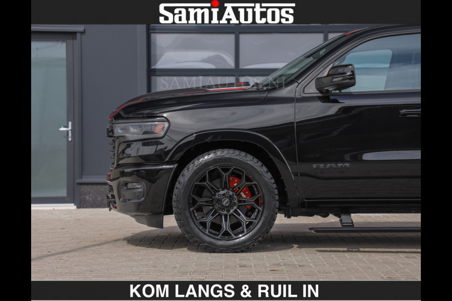 Dodge Ram LIMITED H.O 540PK | Massage + Full Option | De Meest Luxe en Volle Pick-Up in zijn Klasse | Comfortabele Dubbele Cabine met Royale 5 Zitplaatsen | BPM vrij | Nu Leverbaar uit Voorraad | Voorraad Nr 2326 - 5169 | De specialist in Amerikaanse pick‑ups in Nederland en Europa.