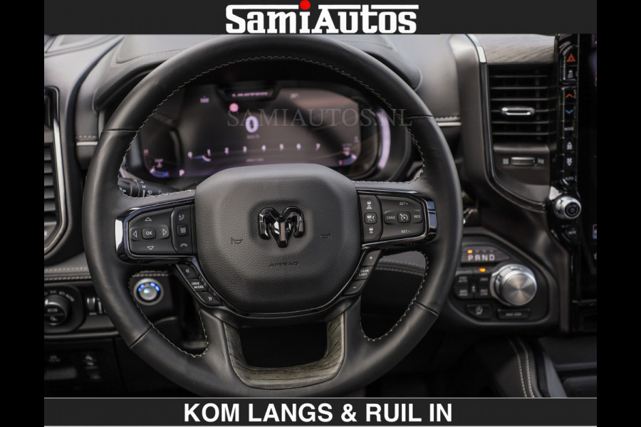 Dodge Ram LIMITED H.O 540PK | Massage + Full Option | De Meest Luxe en Volle Pick-Up in zijn Klasse | Comfortabele Dubbele Cabine met Royale 5 Zitplaatsen | BPM vrij | Nu Leverbaar uit Voorraad | Voorraad Nr 2326 - 5169 | De specialist in Amerikaanse pick‑ups in Nederland en Europa.