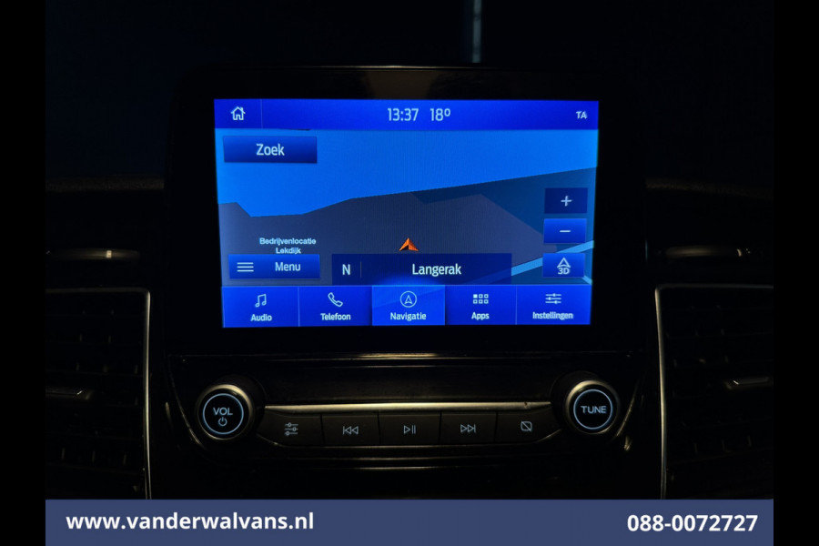 Ford Transit Custom 2.0 TDCI 130pk L2H1 Euro6 Airco | Navigatie | 2800kg Trekhaak | LED | Apple Carplay Cruisecontrol, Stoelverwarming, verwarmde Voorruit, LM Velgen, Parkeersensoren, Bijrijdersbank