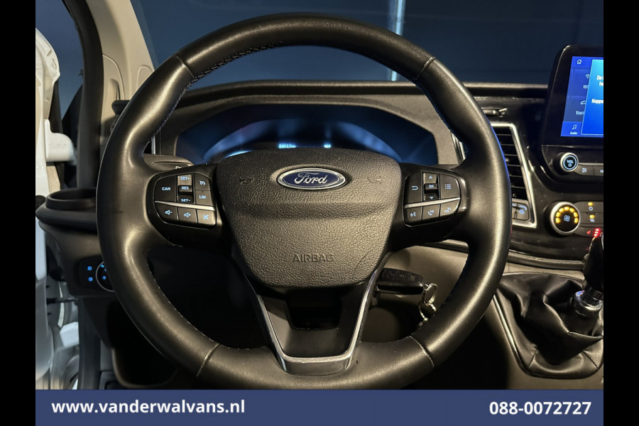 Ford Transit Custom 2.0 TDCI 130pk L2H1 Euro6 Airco | Navigatie | 2800kg Trekhaak | LED | Apple Carplay Cruisecontrol, Stoelverwarming, verwarmde Voorruit, LM Velgen, Parkeersensoren, Bijrijdersbank