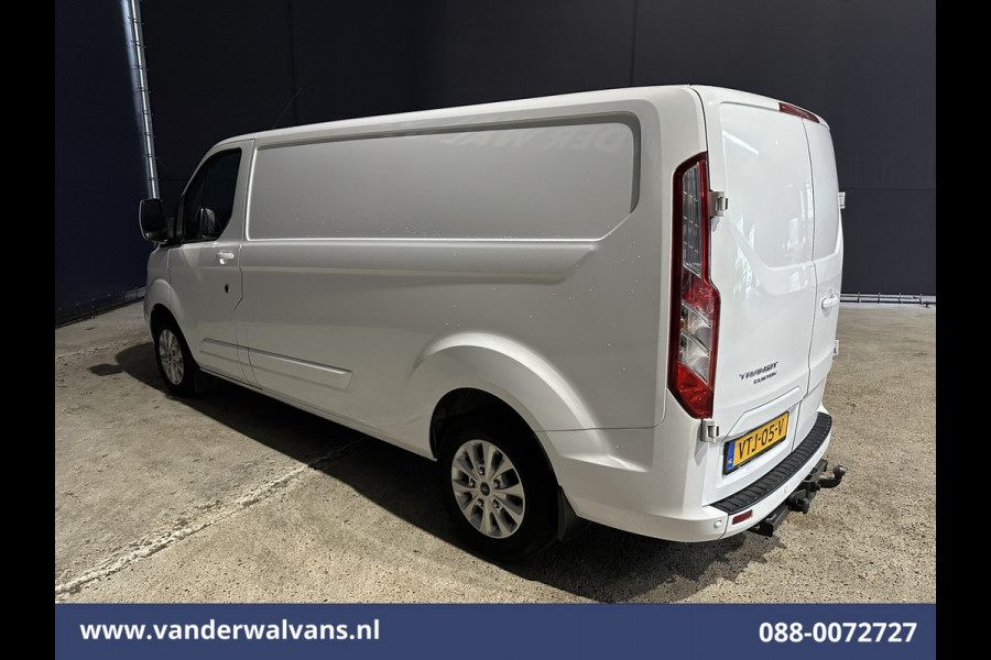 Ford Transit Custom 2.0 TDCI 130pk L2H1 Euro6 Airco | Navigatie | 2800kg Trekhaak | LED | Apple Carplay Cruisecontrol, Stoelverwarming, verwarmde Voorruit, LM Velgen, Parkeersensoren, Bijrijdersbank