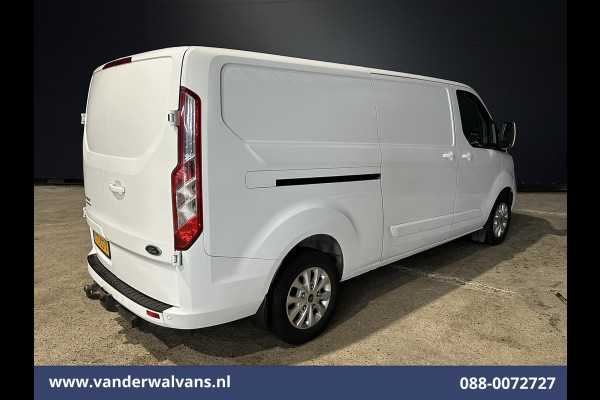 Ford Transit Custom 2.0 TDCI 130pk L2H1 Euro6 Airco | Navigatie | 2800kg Trekhaak | LED | Apple Carplay Cruisecontrol, Stoelverwarming, verwarmde Voorruit, LM Velgen, Parkeersensoren, Bijrijdersbank