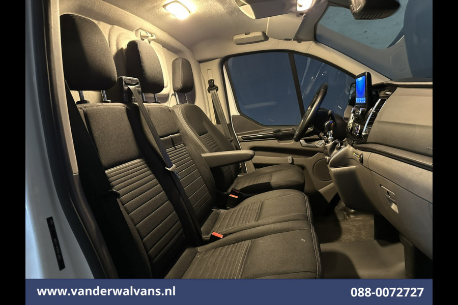 Ford Transit Custom 2.0 TDCI 130pk L2H1 Euro6 Airco | Navigatie | 2800kg Trekhaak | LED | Apple Carplay Cruisecontrol, Stoelverwarming, verwarmde Voorruit, LM Velgen, Parkeersensoren, Bijrijdersbank