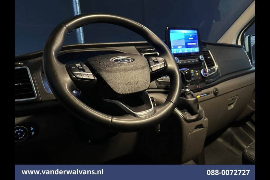 Ford Transit Custom 2.0 TDCI 130pk L2H1 Euro6 Airco | Navigatie | 2800kg Trekhaak | LED | Apple Carplay Cruisecontrol, Stoelverwarming, verwarmde Voorruit, LM Velgen, Parkeersensoren, Bijrijdersbank