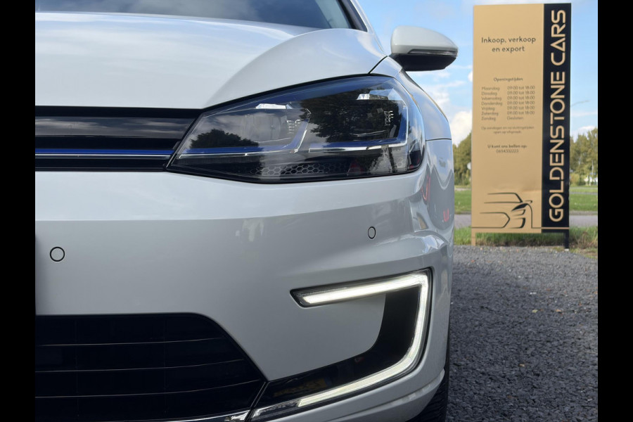 Volkswagen e-Golf ✓SOH 84,55%✓Carplay✓Navi✓LED✓Clima✓Cruise✓Pdc V+A✓Lm velgen✓N.A.P✓Apk tot 07-2027