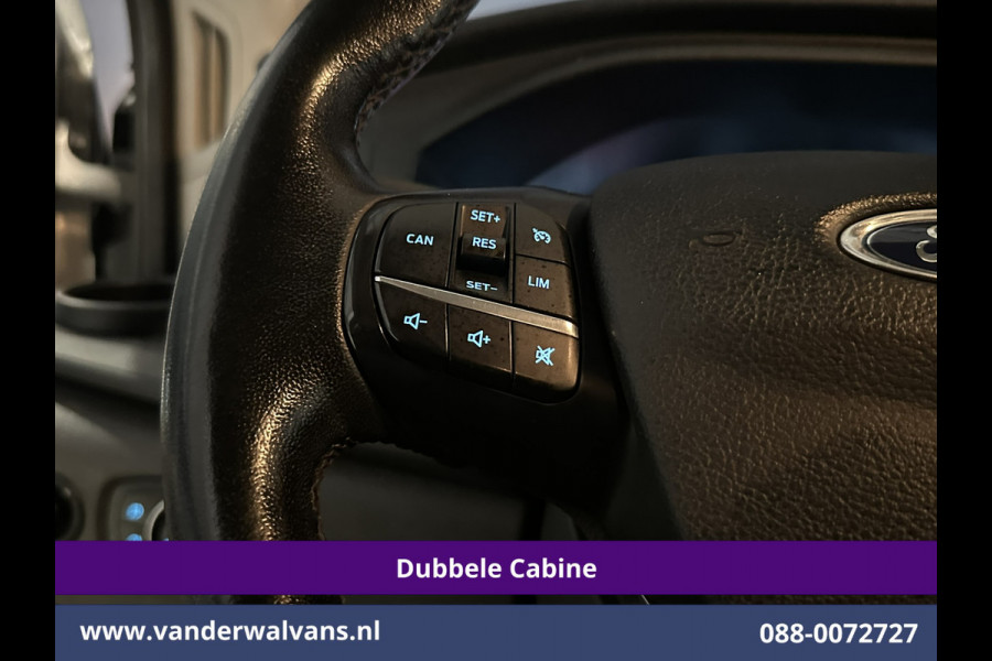 Ford Transit 2.0 TDCI 131pk L3H2 Dubbele Cabine Euro6 Airco | 7-Zits | Camera | Navigatie | 2500kg Trekhaak | Apple Carplay Cruisecontrol, Android Auto, Verwarmde Voorruit, Parkeersensoren, Bijrijdersbank, Leder