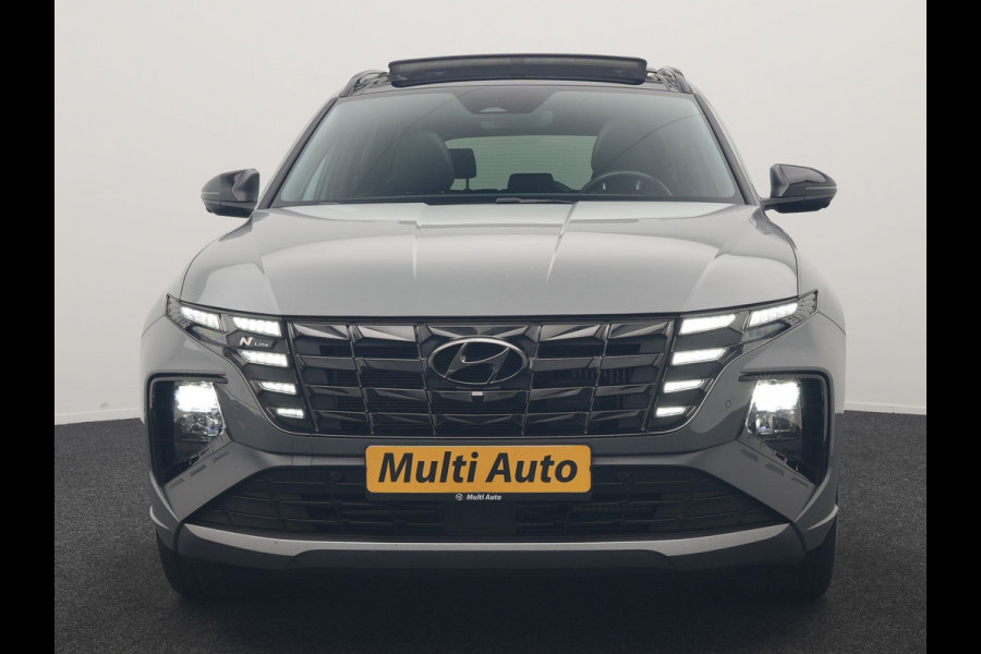Hyundai Tucson 1.6 T-GDI N Line 4WD PHEV 265pk Dealer O.H | Panodak | Trekhaak Afn. | Adaptive Cruise | 360 Camera | Alcantara Sportstoelen Memory & Ventilatie | Stoelen & Stuur Verwarmd | Krell Audio | Carplay | Blis | Keyless | Navigatie | DAB | 19"L.M | Plug In Hybrid