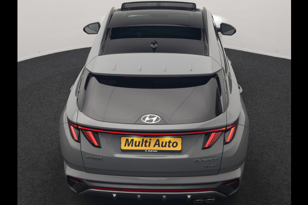 Hyundai Tucson 1.6 T-GDI N Line 4WD PHEV 265pk Dealer O.H | Panodak | Trekhaak Afn. | Adaptive Cruise | 360 Camera | Alcantara Sportstoelen Memory & Ventilatie | Stoelen & Stuur Verwarmd | Krell Audio | Carplay | Blis | Keyless | Navigatie | DAB | 19"L.M | Plug In Hybrid