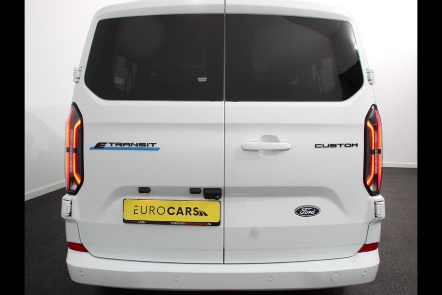 Ford E-Transit Custom 340 L2H1 Limited 65 kWh 8 persoons Adaptieve cruise control Airco Lichtmetalen Velgen Extra getint glas Camera Navigatie Apple Carplay/ Android Auto