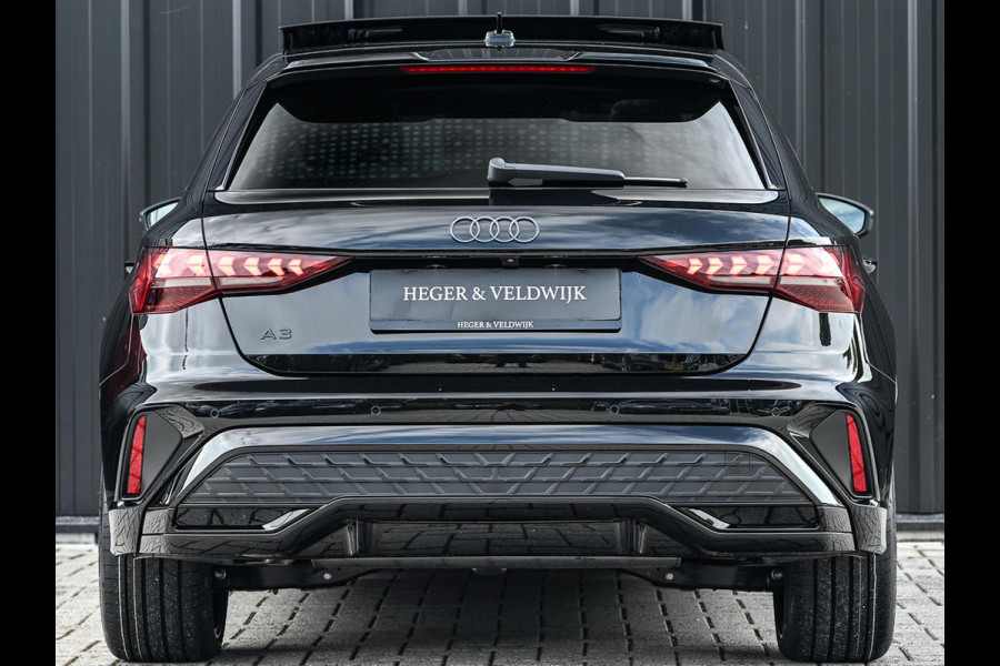 Audi A3 Sportback 45 TFSI e S edition Competition | Panoramadak | 5 jr Garantie | HUD | Sonos Sound | Camera | Ambiance interieur | Active Cruise | S-Seats + Memory | Stoelverwarming | Keyless |