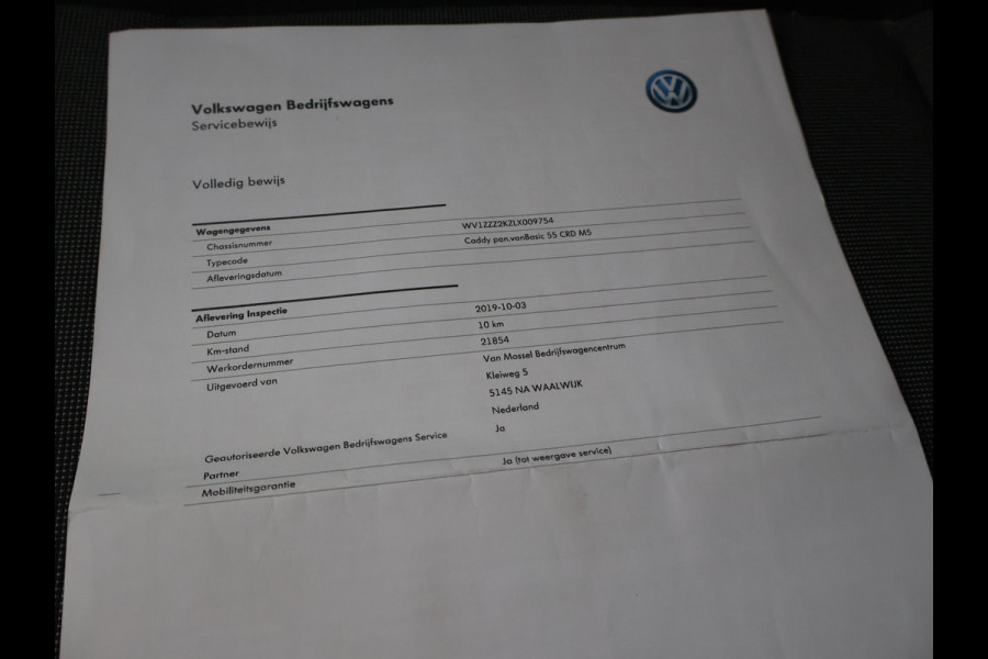 Volkswagen Caddy 2.0 TDI *9.726 KM - UNIEK* ORIG. NL EURO 6 + APPLE CARPLAY | NAVIGATIE