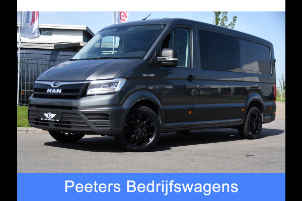 MAN TGE 3.180 35 2.0 L3H2 DC PB Edition Camera, Cruise, Carplay, LED, 177pk, Automaat, Sensoren, Multimedia, Uniek!