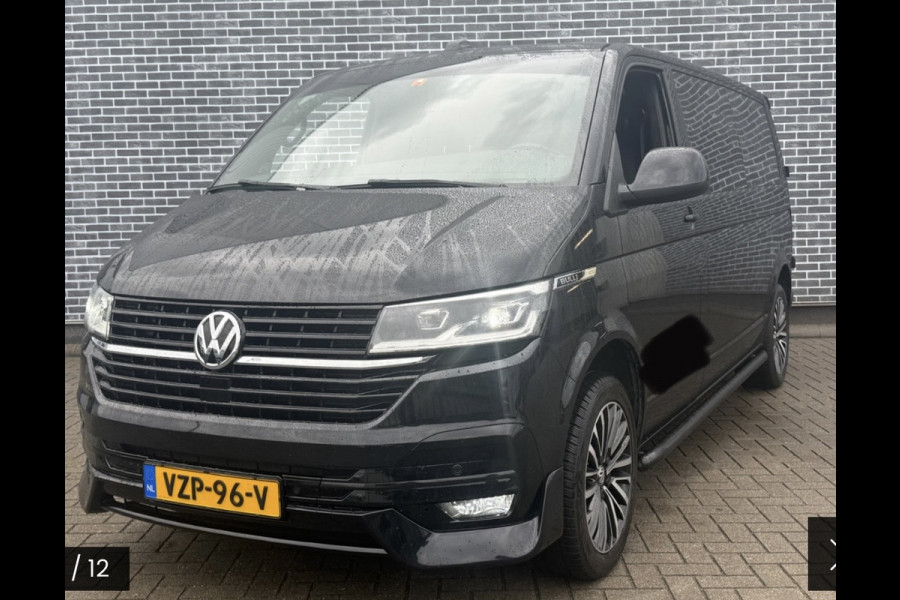 Volkswagen Transporter 2.0 TDI L2H1 28 Bulli Black Edition Virtual, Adaptieve Cruise, Camera, Carlay, LED, Stoelverwarming, Leder, 150pk, Automaat, Uniek!