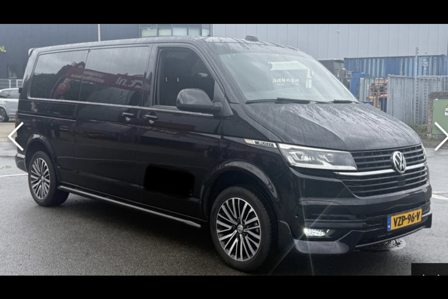Volkswagen Transporter 2.0 TDI L2H1 28 Bulli Black Edition Virtual, Adaptieve Cruise, Camera, Carlay, LED, Stoelverwarming, Leder, 150pk, Automaat, Uniek!