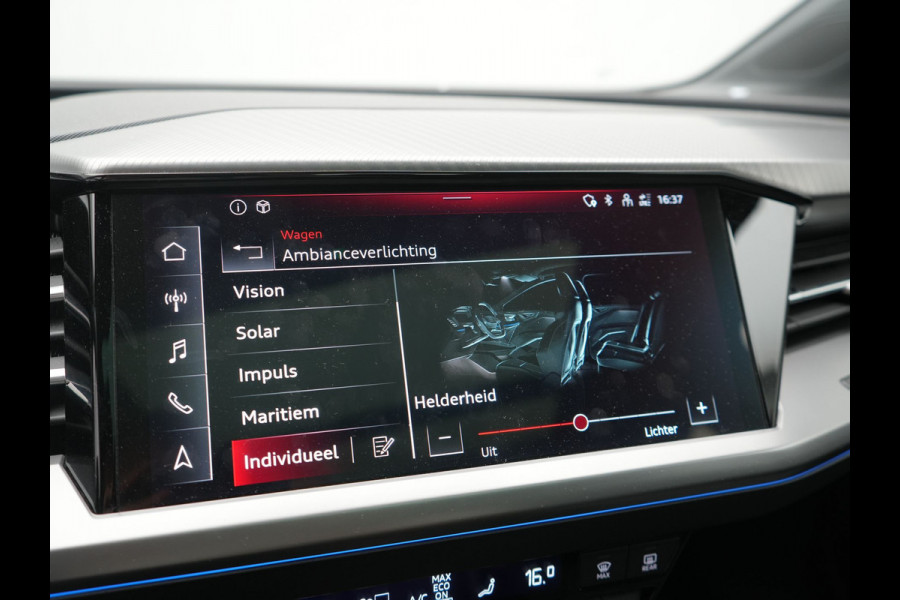 Audi Q4 e-tron 40 Advanced edition 77 kWh 204pk Dealer O.H | SOH 96.6% | Panodak | Adaptive Cruise | Matrix LED | Camera | Sportstoelen Verwarmd | Blis | Sfeerverlichting | Apple Carplay | DAB | Navigatie | 20"L.M
