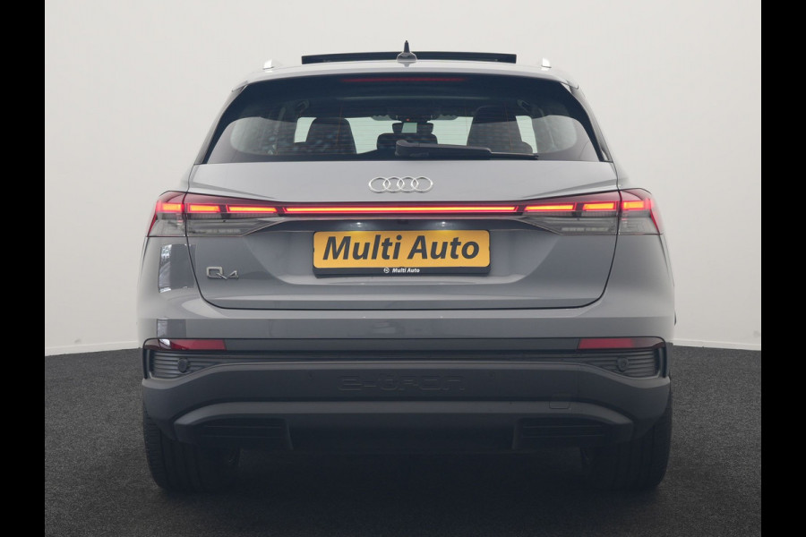 Audi Q4 e-tron 40 Advanced edition 77 kWh 204pk Dealer O.H | SOH 96.6% | Panodak | Adaptive Cruise | Matrix LED | Camera | Sportstoelen Verwarmd | Blis | Sfeerverlichting | Apple Carplay | DAB | Navigatie | 20"L.M