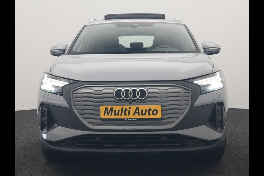 Audi Q4 e-tron 40 Advanced edition 77 kWh 204pk Dealer O.H | SOH 96.6% | Panodak | Adaptive Cruise | Matrix LED | Camera | Sportstoelen Verwarmd | Blis | Sfeerverlichting | Apple Carplay | DAB | Navigatie | 20"L.M