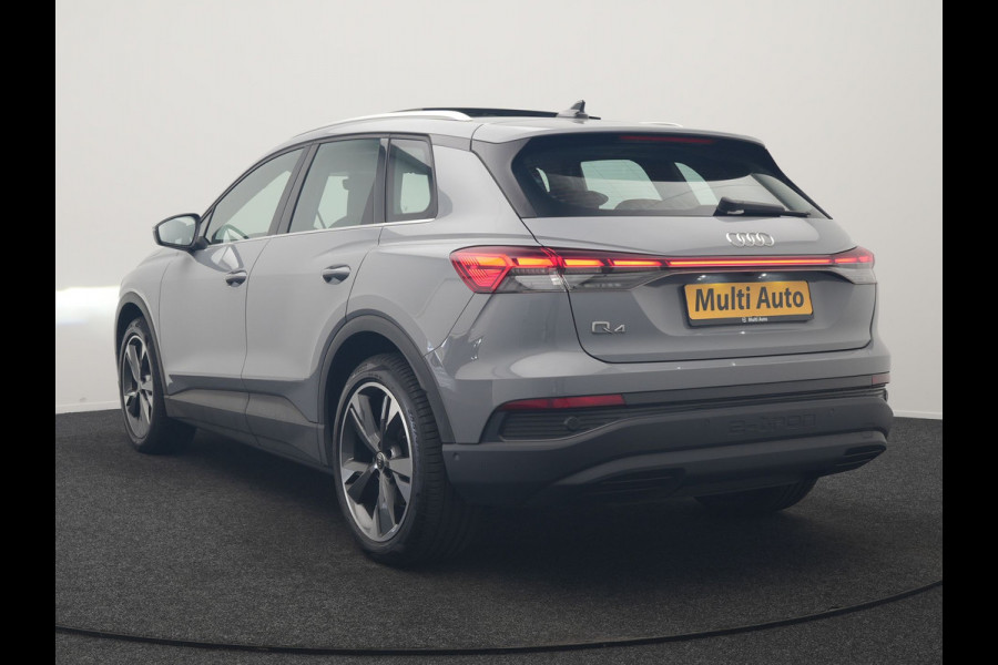 Audi Q4 e-tron 40 Advanced edition 77 kWh 204pk Dealer O.H | SOH 96.6% | Panodak | Adaptive Cruise | Matrix LED | Camera | Sportstoelen Verwarmd | Blis | Sfeerverlichting | Apple Carplay | DAB | Navigatie | 20"L.M