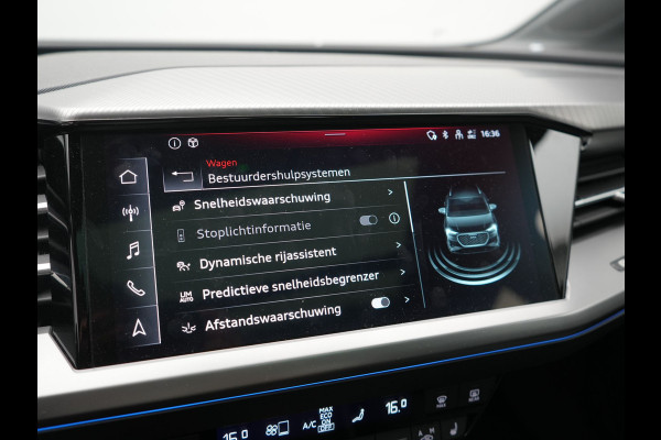 Audi Q4 e-tron 40 Advanced edition 77 kWh 204pk Dealer O.H | SOH 96.6% | Panodak | Adaptive Cruise | Matrix LED | Camera | Sportstoelen Verwarmd | Blis | Sfeerverlichting | Apple Carplay | DAB | Navigatie | 20"L.M