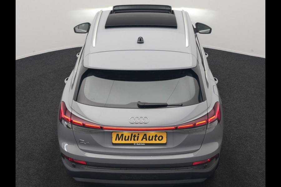 Audi Q4 e-tron 40 Advanced edition 77 kWh 204pk Dealer O.H | SOH 96.6% | Panodak | Adaptive Cruise | Matrix LED | Camera | Sportstoelen Verwarmd | Blis | Sfeerverlichting | Apple Carplay | DAB | Navigatie | 20"L.M