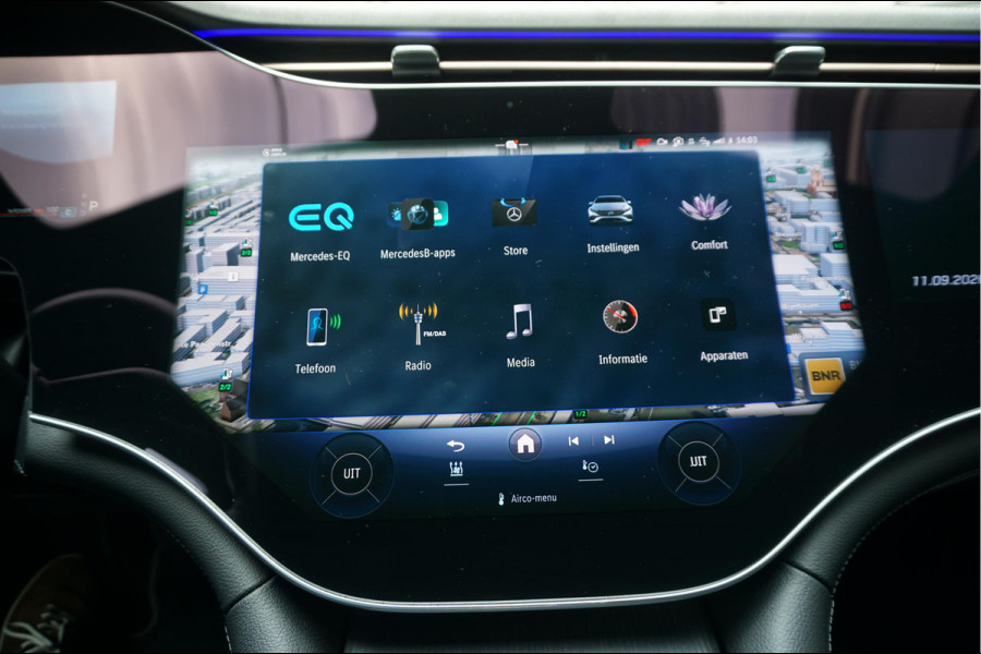 Mercedes-Benz EQS 450+ Edition 108 kWh AMG Airmatic | SOH 97.7 | Hyperscreen | Achterasbesturing | Panoramadak | Burmester | Head Up Display