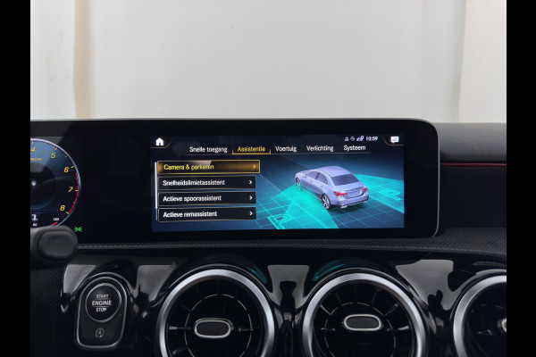Mercedes-Benz A-Klasse 200 AMG Sportpack Business Solution (INCL-BTW) Aut. *PANO | LEATHER-MICROFIBRE | FULL-LED | HEATED-SPORTSEATS | WIDESCREEN-DIGIOCKPIT | DAB+ | NAVI-FULLMAP | CAMERA | PRIVACYGLASS | SHIFTPADDLES | 18''ALU*