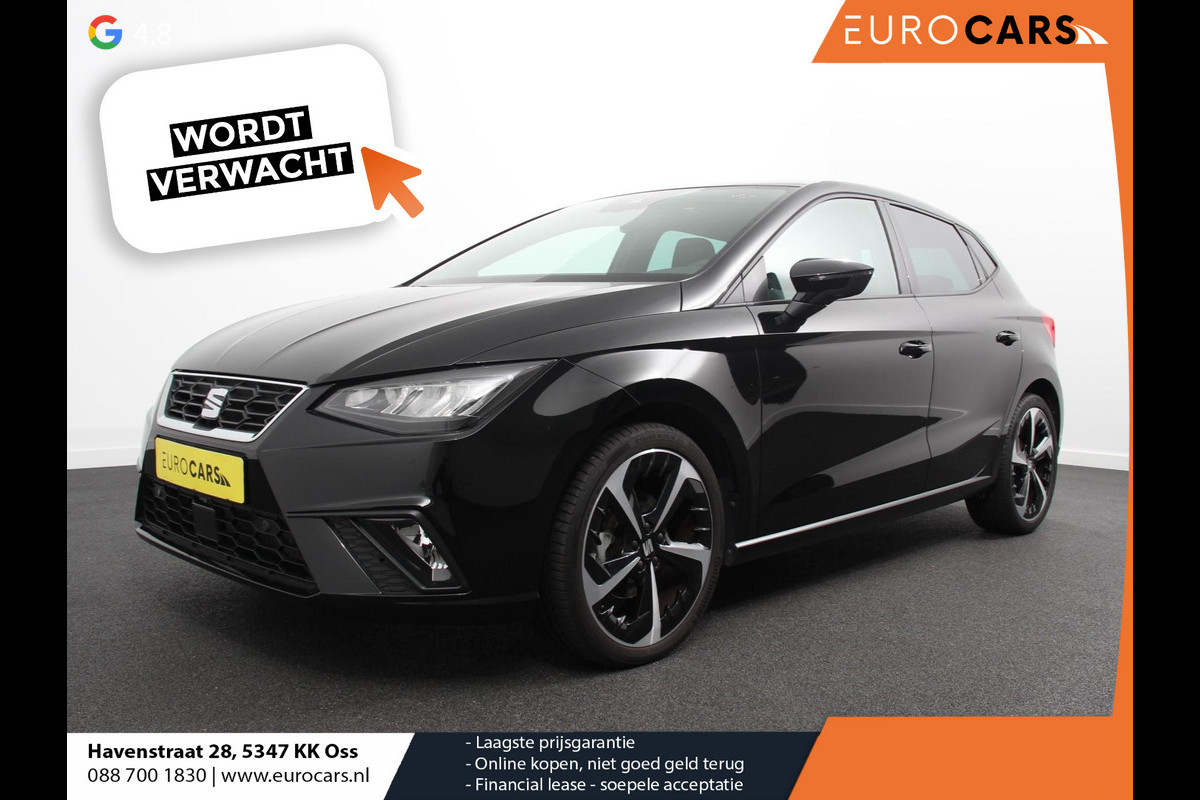 Seat Ibiza 1.0 EcoTSI 110pk Automaat FR DEMO ! Climate Control Adaptieve cruise control LED Keyless Parkeersensoren Verwarmde voorstoelen Achteruitrij Camera Apple Carplay/ Android Auto