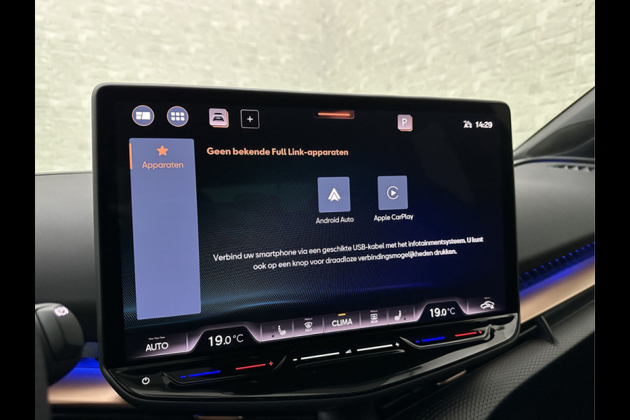 CUPRA Tavascan 286pk 77 kWh Aero-pack | Nieuw! | Winter-Pack | Warmtepomp | Verlengde Fabrieksgarantie | 7x Op Voorraad | Adaptive Cruise Contr 3-Zone Clima | Verwarmde Voorruit | Keyless-Entry | Sfeerverlichting | Stoelverwarming | Carplay | Stuurverwarming | Getint Glas | 19 inch | Lane-Assist | Camera | Draadloos Laden |